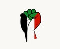 Sudan Hand Flag Emblem Africa country Symbol