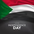 Sudan happy independence day greeting card, banner, vector illustration
