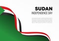 Sudan independence day background banner poster for celebration on January 1 st