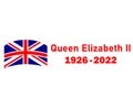 Queen Elizabeth 1926 2022 Red And British United Kingdom Emblem