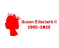 Elizabeth Queen 1952 2022 Red Face Portrait British United Kingdom