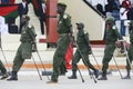 Sudan's People Liberation Army veterans wounded in action parade Royalty Free Stock Photo