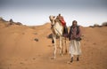 Sudanese man with his camel