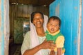 Sudanese woman with a baby