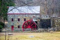 Sudbury, Massachusetts - March 12, 2020: Longfellow`s Wayside Inn Grist Mill Royalty Free Stock Photo