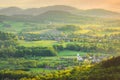 Rural landscape in Sudetes, Lower Silesia Poland