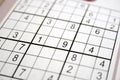 Sudoku Royalty Free Stock Photo