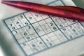 Sudoku Royalty Free Stock Photo