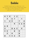 Sudoku Educational Sheet. Primary module for Numerical Ability. 5-6 years old