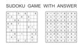 Sudoku game with answer.