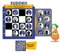 Sudoku game chess pieces iq