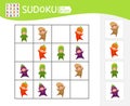 Sudoku game for children with pictures.