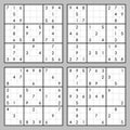 Sudoku game set Royalty Free Stock Photo