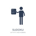 Sudoku icon. Trendy flat vector Sudoku icon on white background