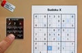 Sudoku puzzle Royalty Free Stock Photo