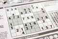 Sudoku puzzle Royalty Free Stock Photo