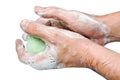 Sudsy hands Royalty Free Stock Photo