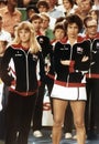 Sue Barker and Virginia Wade Stand Downcast at Conclusion of Wightman Cup Match in Chicago in 1981