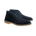 suede leather boots with laces, demi-season shoes