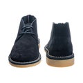 suede leather boots with laces, demi-season shoes