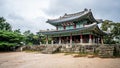 Sueojangdae command post of Namhansanseong fortress in Seoul South Korea - translation: Defense Commander`s Post