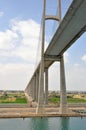 Suez Canal Bridge, is a road bridge crossing the Suez Canal