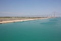 The Suez Canal Bridge on the west bank