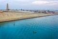 Suez canal shore Royalty Free Stock Photo