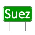 Suez road sign.