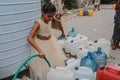 The suffering of Yemen`s children in fetching water because of the war