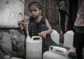 The suffering of Yemen`s children in fetching water because of the war