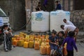 The suffering of Yemen`s children in fetching water because of the war