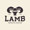 Suffolk sheep vintage logo design vector graphic symbol icon sign illustration creative idea