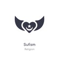 sufism icon. isolated sufism icon vector illustration from religion collection. editable sing symbol can be use for web site and Royalty Free Stock Photo