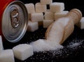 Sugar addiction Royalty Free Stock Photo