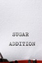 Sugar addition concept