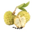 Sugar-apple with cross section