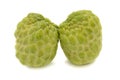 Sugar apple or custard apple, annona, sweetsop on white background