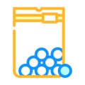 sugar balls sweetener color icon vector illustration