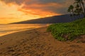 Sugar Beach Kihei Maui Hawaii USA Royalty Free Stock Photo