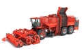 Sugar Beet Harvester 3D rendering Royalty Free Stock Photo