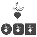 Sugar beet - vector icon Royalty Free Stock Photo