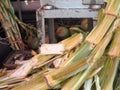 Sugar cane juice machine Royalty Free Stock Photo