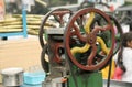 Sugar cane juice machine,india Royalty Free Stock Photo