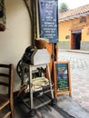 Sugar Cane Juice Machine in a Small Cafe