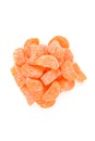 Sugar coated candy orange slices Royalty Free Stock Photo