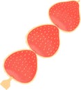 Sugar-coated candy strawberry, Tang Hulu, sugar fruit on a stick. Royalty Free Stock Photo