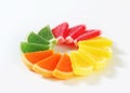 Sugar coated jelly candy Royalty Free Stock Photo
