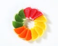 Sugar coated jelly candy Royalty Free Stock Photo