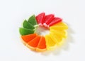 Sugar coated jelly candy Royalty Free Stock Photo